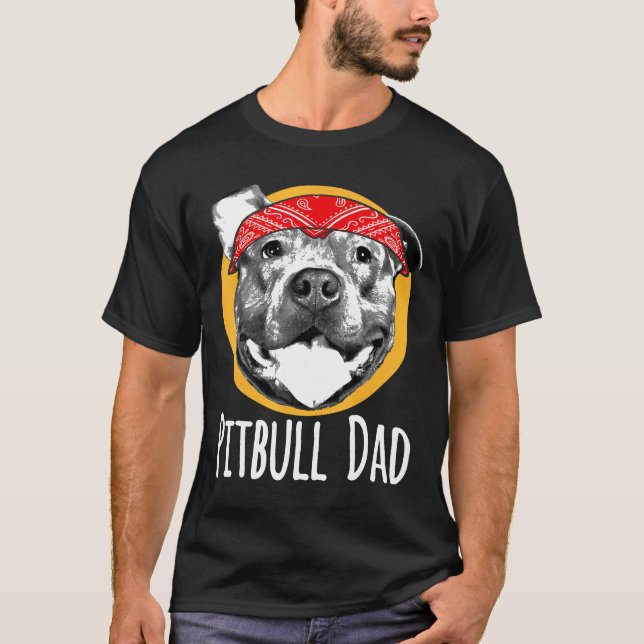 Camiseta Presidente Pitbull Homem Presente de Cão Pit Bull  (Frente)