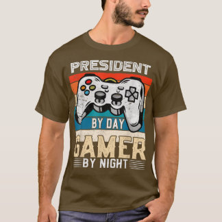 Camiseta Presidente por jogador de dia por fãs de jogos de 