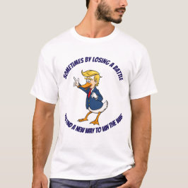 Camiseta Presidente Quack Trump vencendo guerras