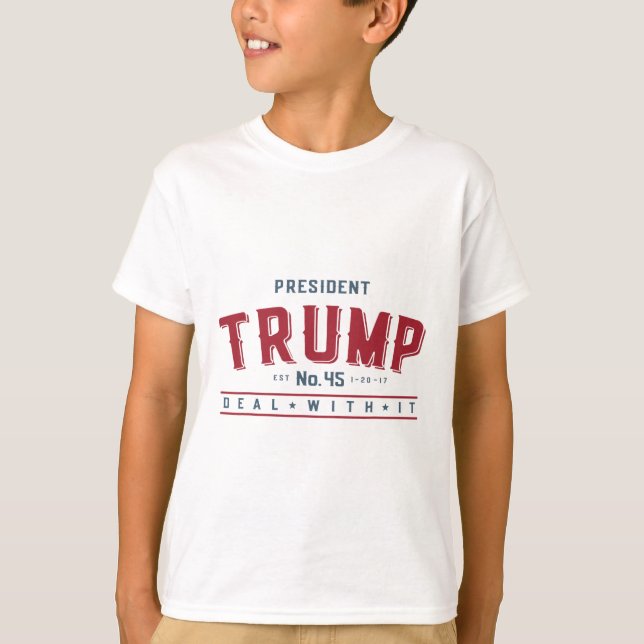 Camiseta Presidente Trump 45 Aceite  (Frente)
