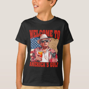 Camiseta Presidente Trump Bem-vindo ao Golfo da América Méx