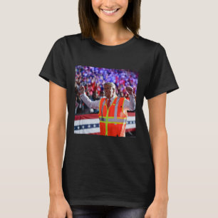 Camiseta Presidente Trump Caminhão de Lixo Trabalhador Cole