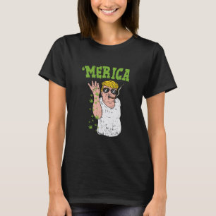 Camiseta Presidente Trump Fumando Maconha Presente Engraçad