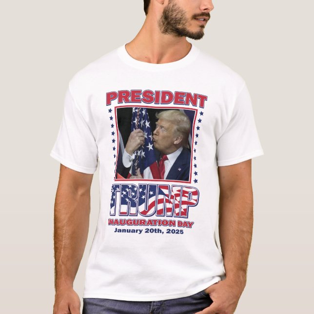 Camiseta Presidente Trump Inauguração (Frente)