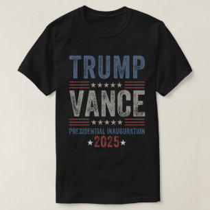 Camiseta Presidente Trump Vance Dia de Inauguração 2025 EUA