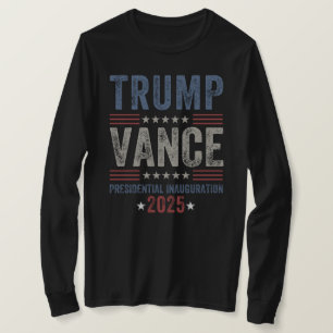 Camiseta Presidente Trump Vance Dia de Posse 2025 EUA
