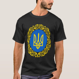 Camiseta Presidente Volodymyr Zelensky Ucrânia Emblema Ucra
