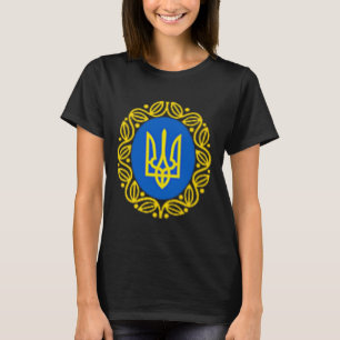 Camiseta Presidente Volodymyr Zelensky Ucrânia Emblema Ucra