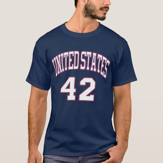 Camiseta Presidentees #42 Clinton (Frente)