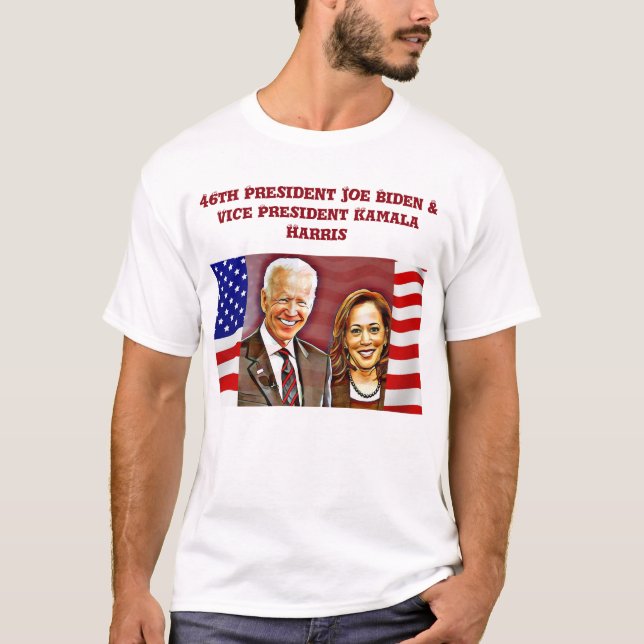Camiseta PresidenteJoeBident- Vice-presidente Kamala Harris (Frente)