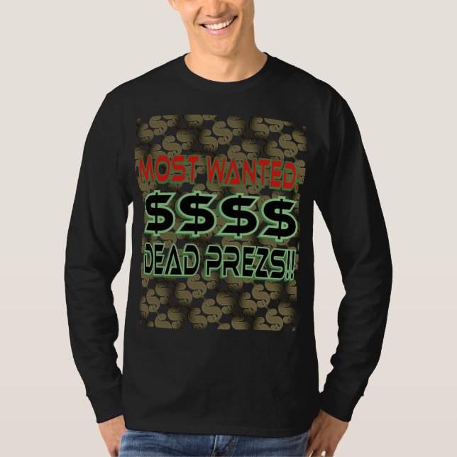 CAMISETA PRESIDENTES MORTOS (MAIS PROCURADOS) (Frente)