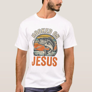 Camiseta Preso a Jesus Fé em Pesca de Bass Vintage