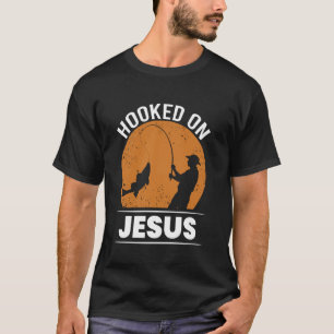 Camiseta Preso a Jesus Presente de Fé Cristã de Pesca