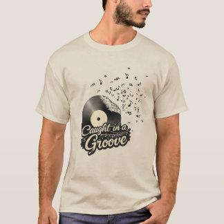 Camiseta Preso em um Vinil Retro Amante de Música