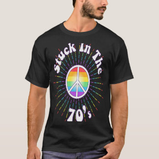Camiseta Preso na força da Flor dos Anos setenta de Paz Ret
