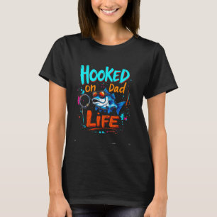 Camiseta Preso na Vida de Pai Design Engraçado de Pesca