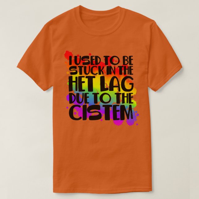 Camiseta Preso No Arco Arco-Íris 1 Do Het Lag (Frente do Design)