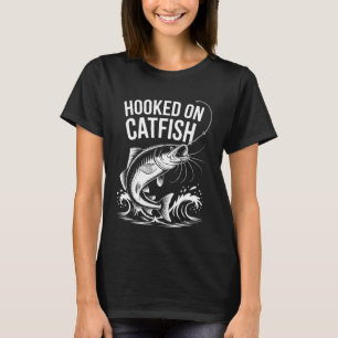 Camiseta Preso no Bagre Citação de Pesca Retro