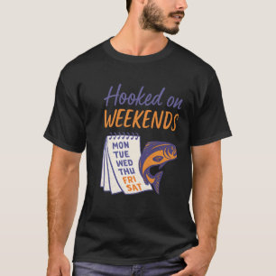Camiseta Preso nos Fins de Semana Pesca Caça Humor ao Ar Li
