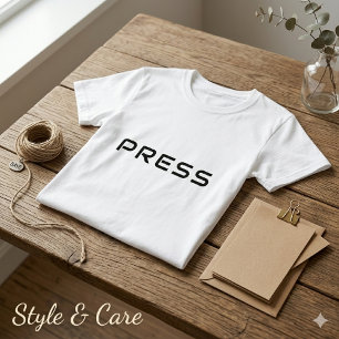 Camiseta PRESS Única com Design Minimalista