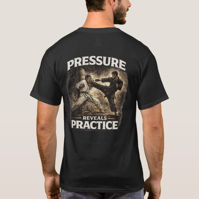 Camiseta Pressão Revela Prática (Verso)