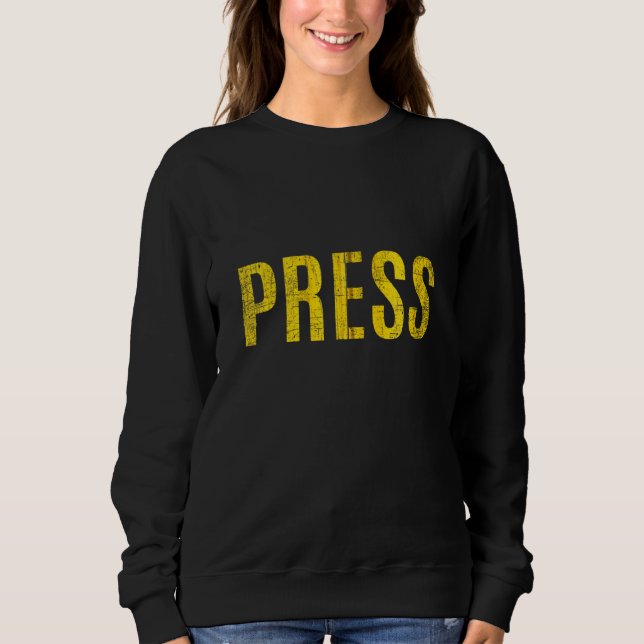Camiseta Pressione Shirt Journalist Reporter Credentials Zi (Frente)