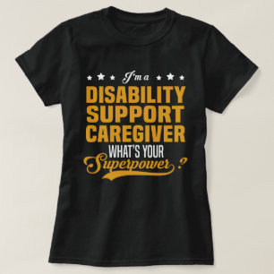 Camiseta Prestador de assistência a deficientes