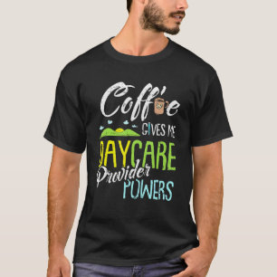 Camiseta Prestador de creche de café Jardim de Infância Tea