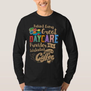 Camiseta Prestador de cuidados infantis Professora de crech