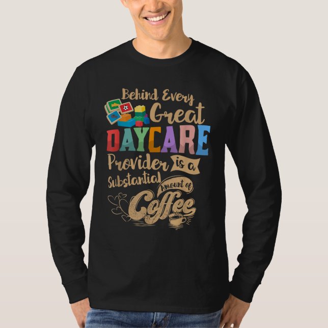 Camiseta Prestador de cuidados infantis Professora de crech (Frente)