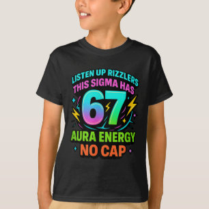 Camiseta Prestem Atenção Rizzlers Este Sigma Tem 67 Energia