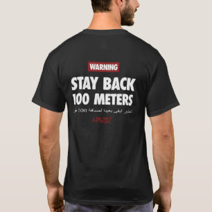 Camiseta Preta 100 Metros para Veteranos Militares