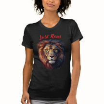 Camiseta Preta Artística Cabeça de Leão Majestoso