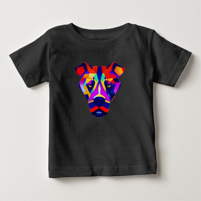 Camiseta preta baby Alexander's Dog (Frente)