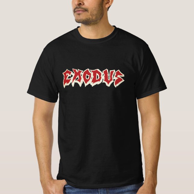 Camiseta preta banda Exodus (Frente)