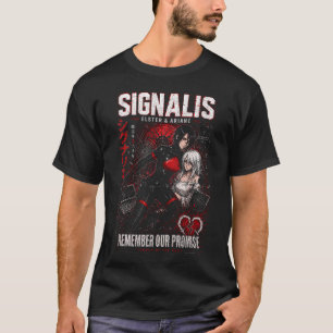 Camiseta preta básica Signalis Elster Replika STCR