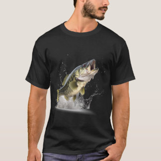 Camiseta Preta Bass Bass Largemouth