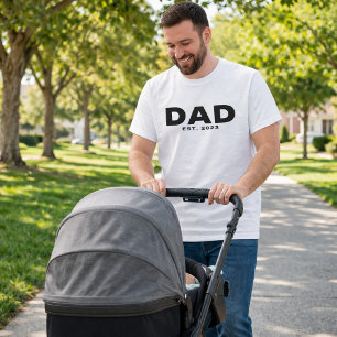 Camiseta Preta Branca Ousada Pai Fundada