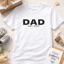Camiseta Preta Branca Ousada Pai Fundada