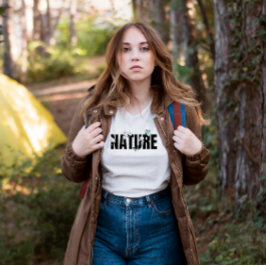 Camiseta Preta Branco e Verde