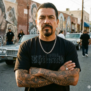 Camiseta Preta Chicano Firme
