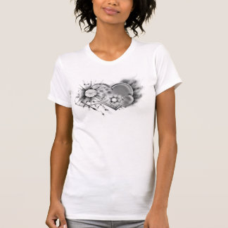 Camiseta Preta Chrome Hearts Preto Branco
