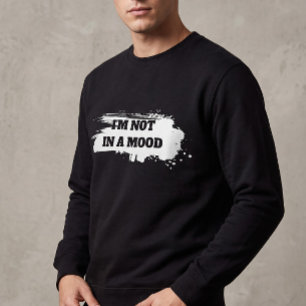 Camiseta Preta com Citação Sarcástica "Não Estou d