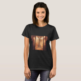 Camiseta preta com Design do Empire State Building