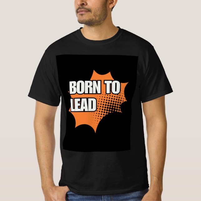 Camiseta preta com design laranja (Frente)