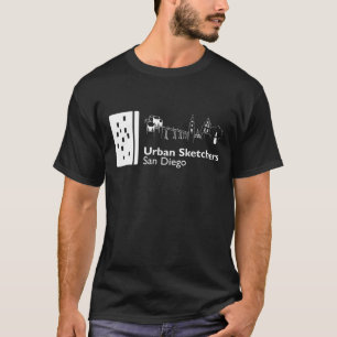 Camiseta Preta com Logo Branco USk San Diego