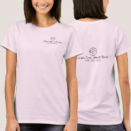 Camiseta Preta com Nome do Funcionário em Letra de