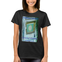 Camiseta preta "Conectando ao SubEspaço" feminina