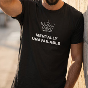 Camiseta Preta Crown Mentalmente Indisponível