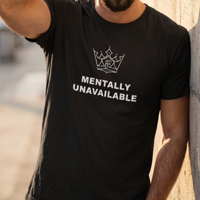 Camiseta Preta Crown Mentalmente Indisponível (Criador carregado)
